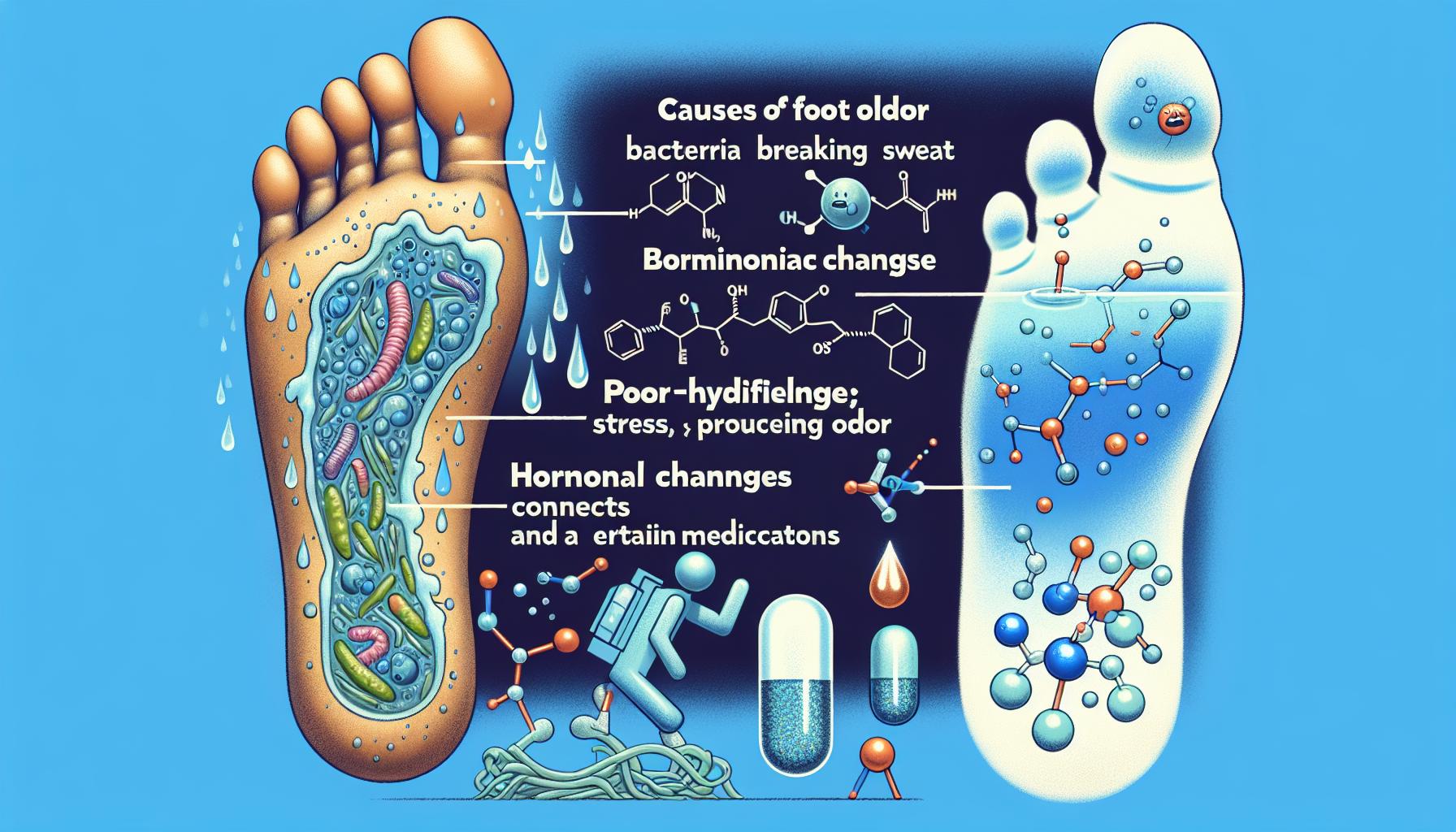 Jaké jsou příčiny zápachu nohou