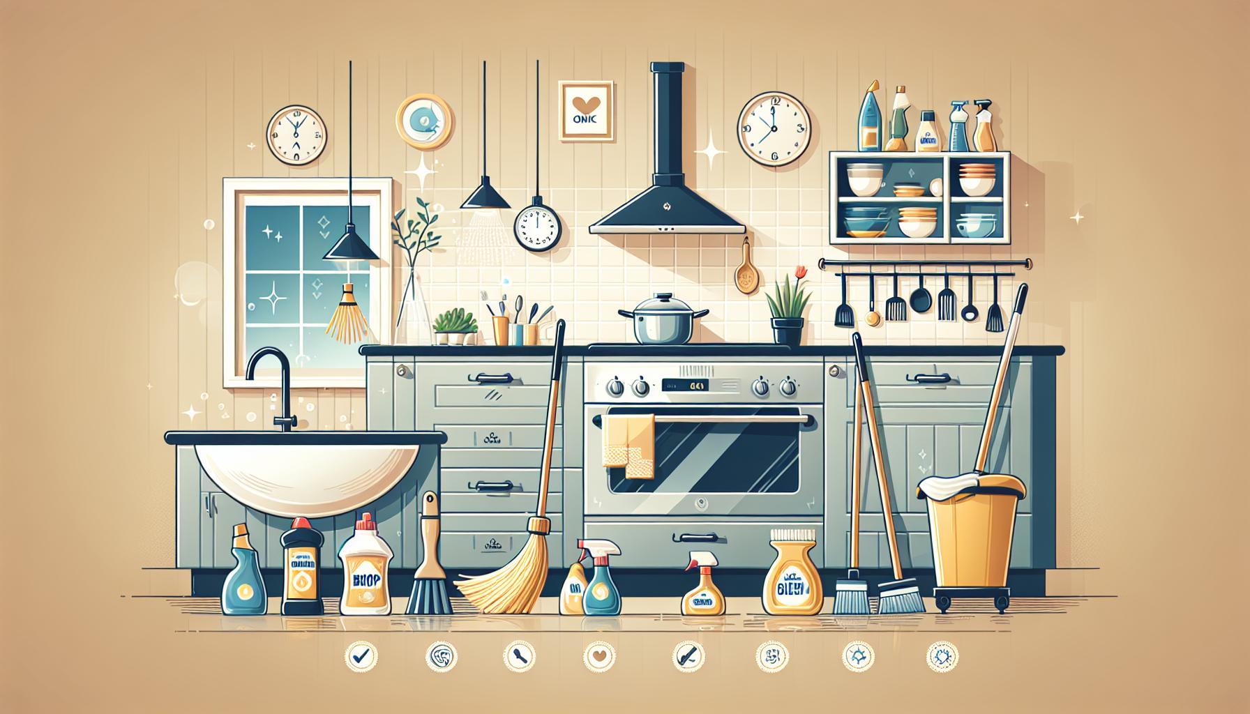 Jak uklidit kuchyň rychle a efektivně