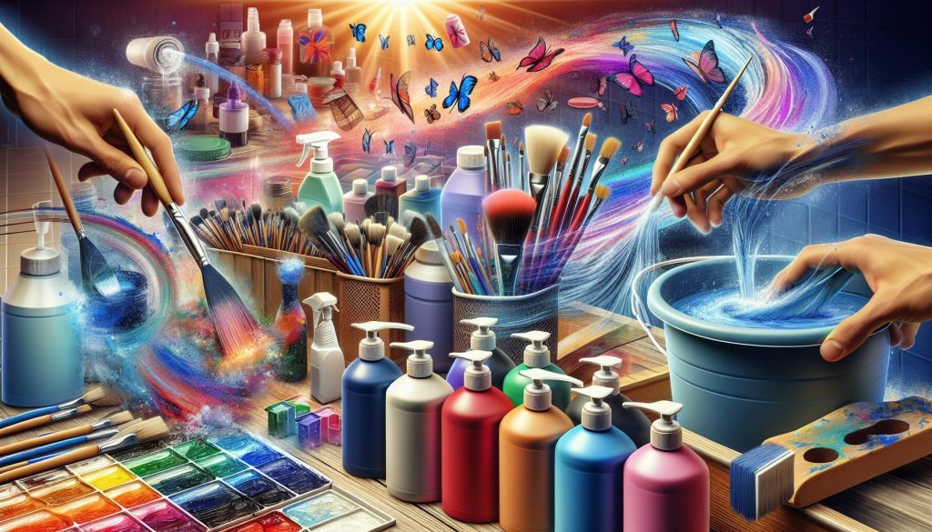 Akrylová barva jak umýt snadno a rychle