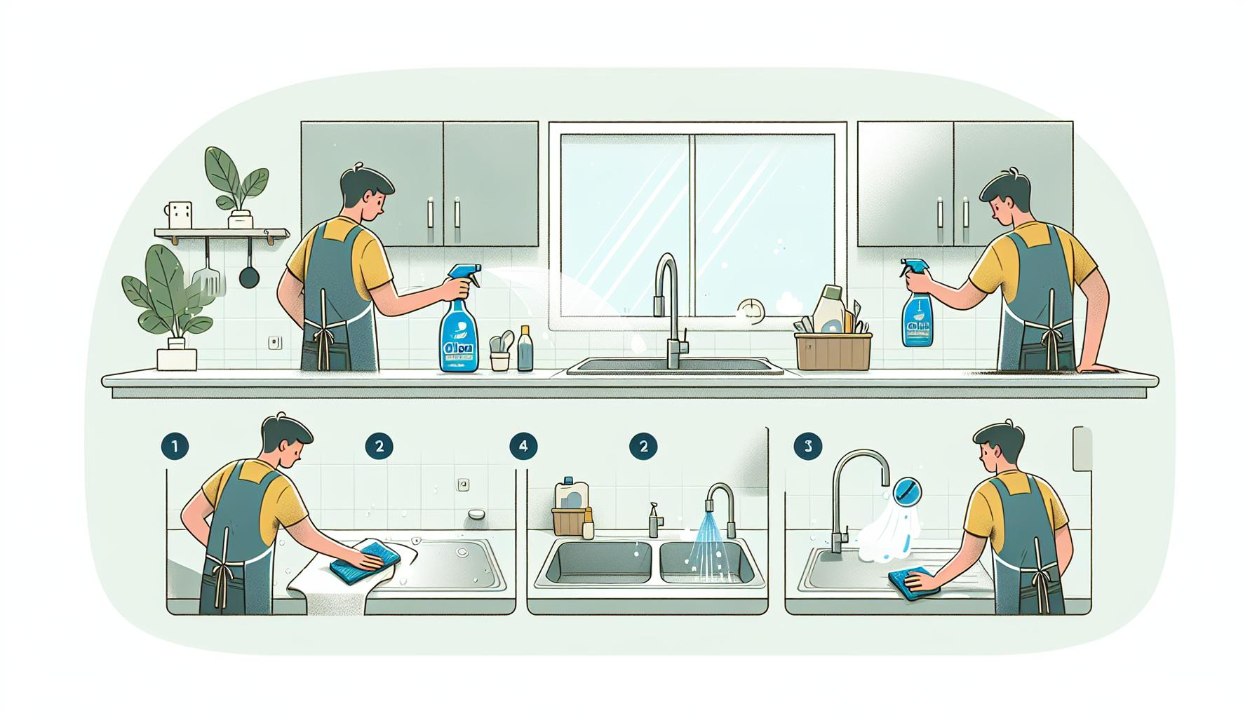 Jak efektivně vyčistit kuchyňskou desku