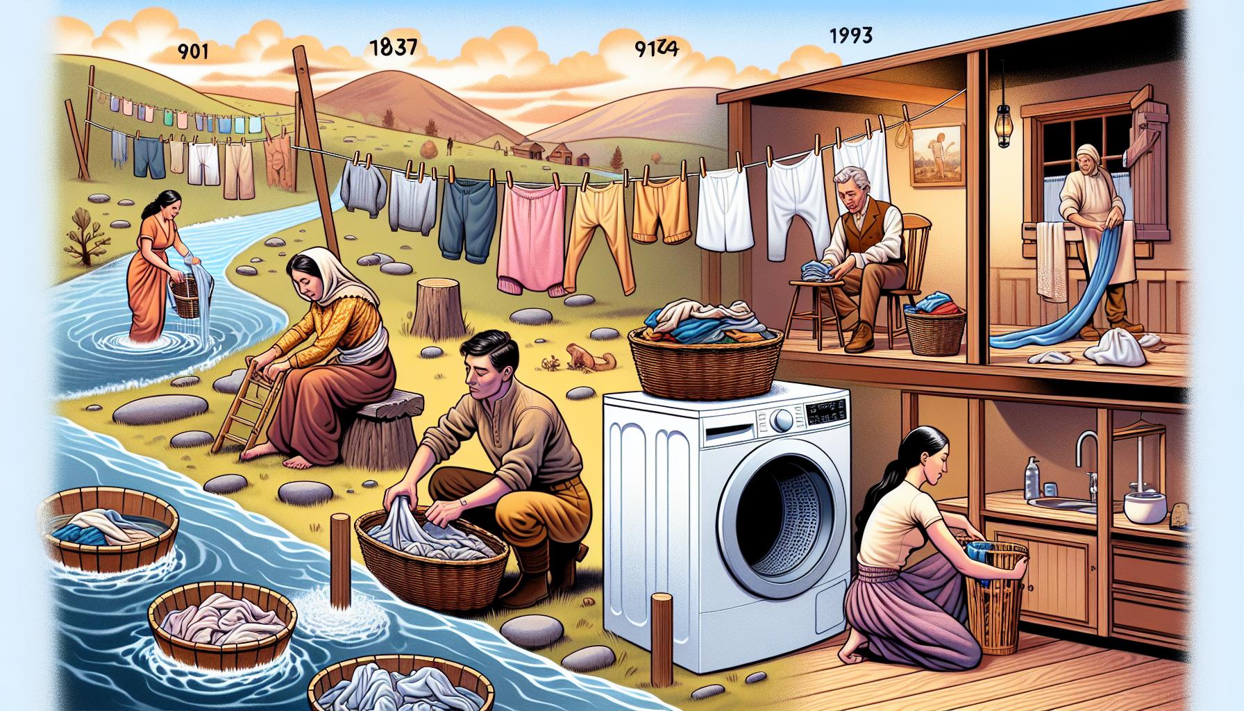Historie tradice sušení prádla