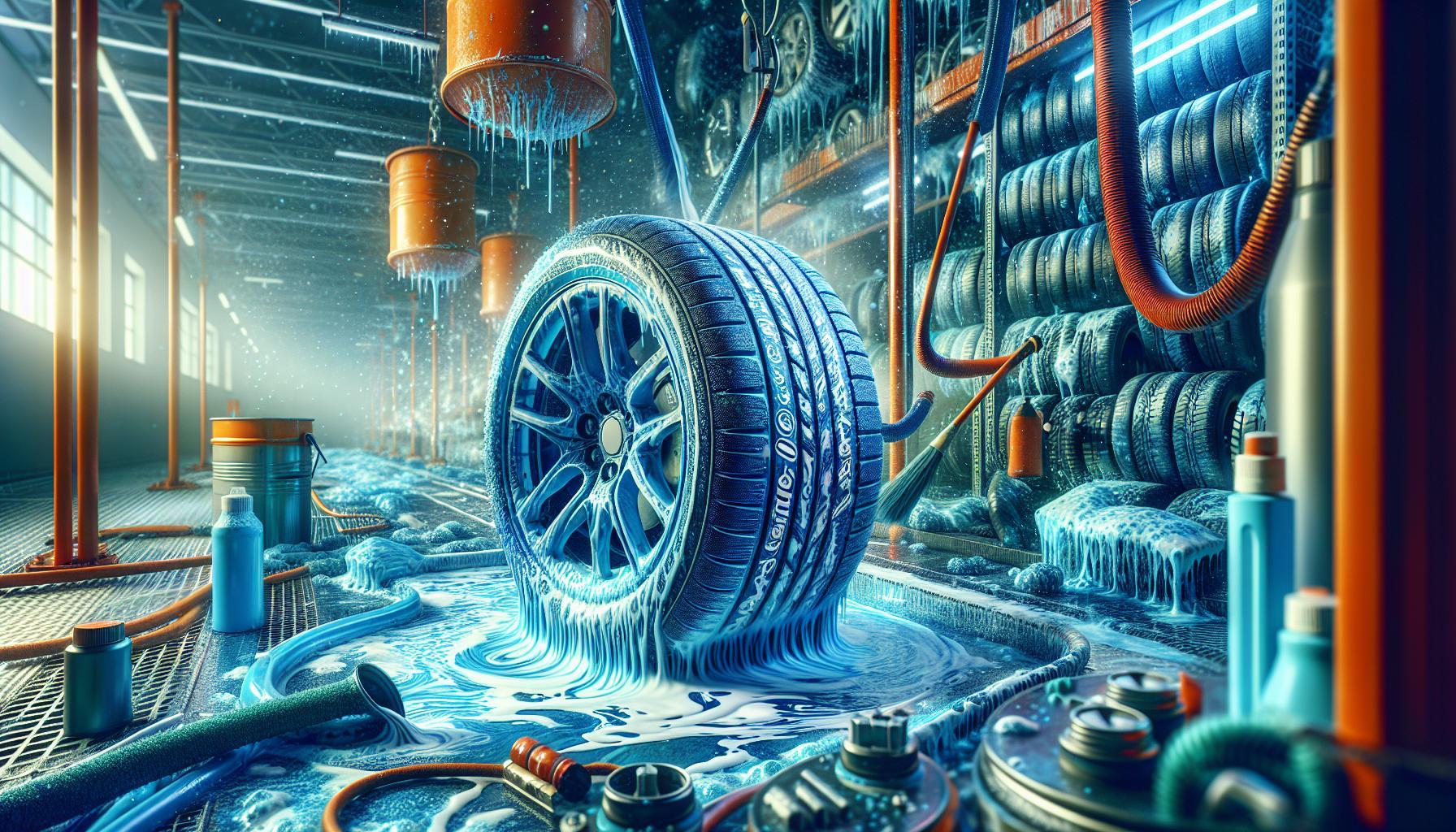 Bílé nápisy na pneu jak umýt modrou barvu snadno a rychle