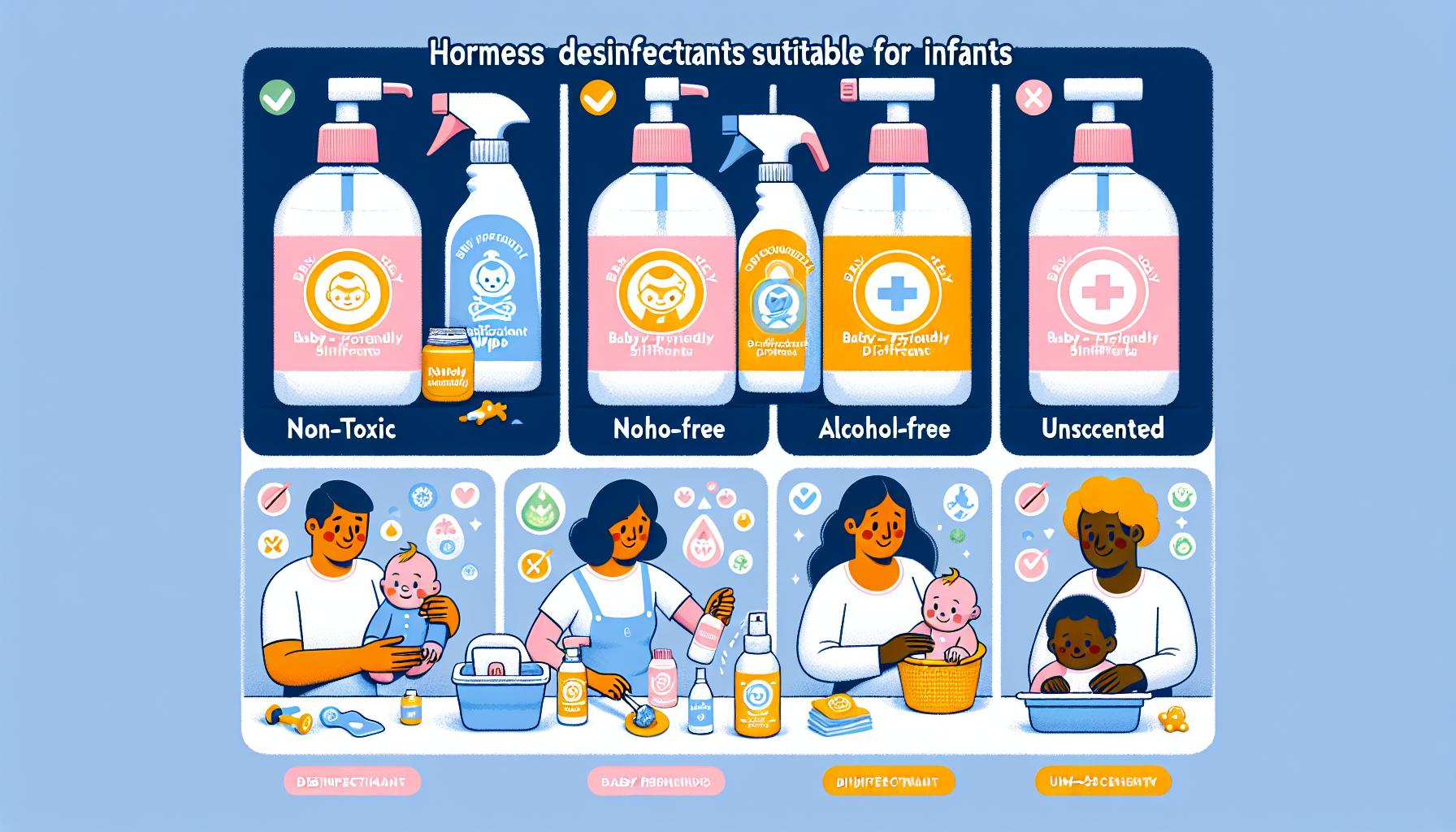 Bezpečné dezinfekční prostředky pro kojence
