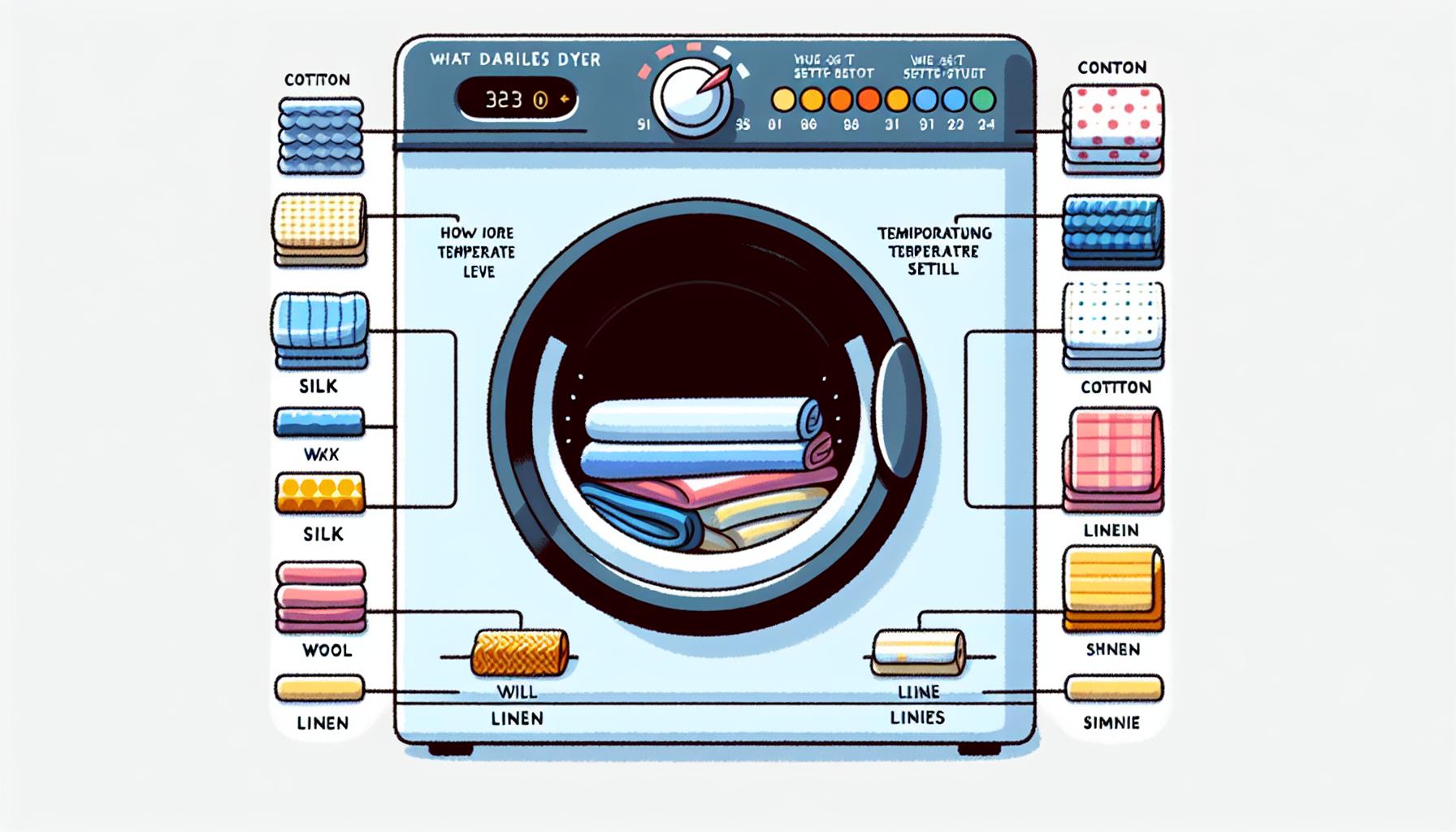 Teplota sušičky podle typu látky