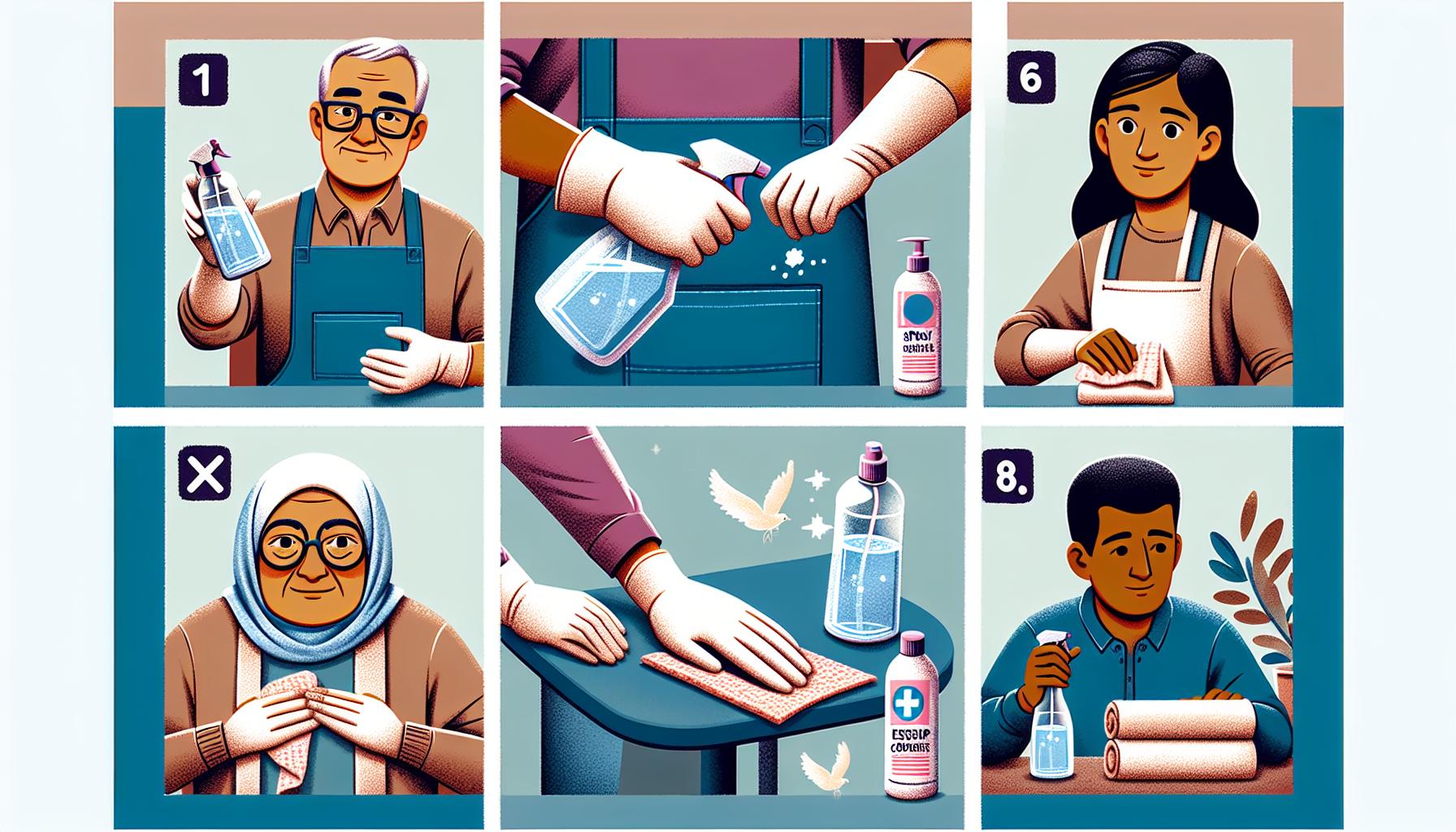 Krok za krokem k efektivní dezinfekci