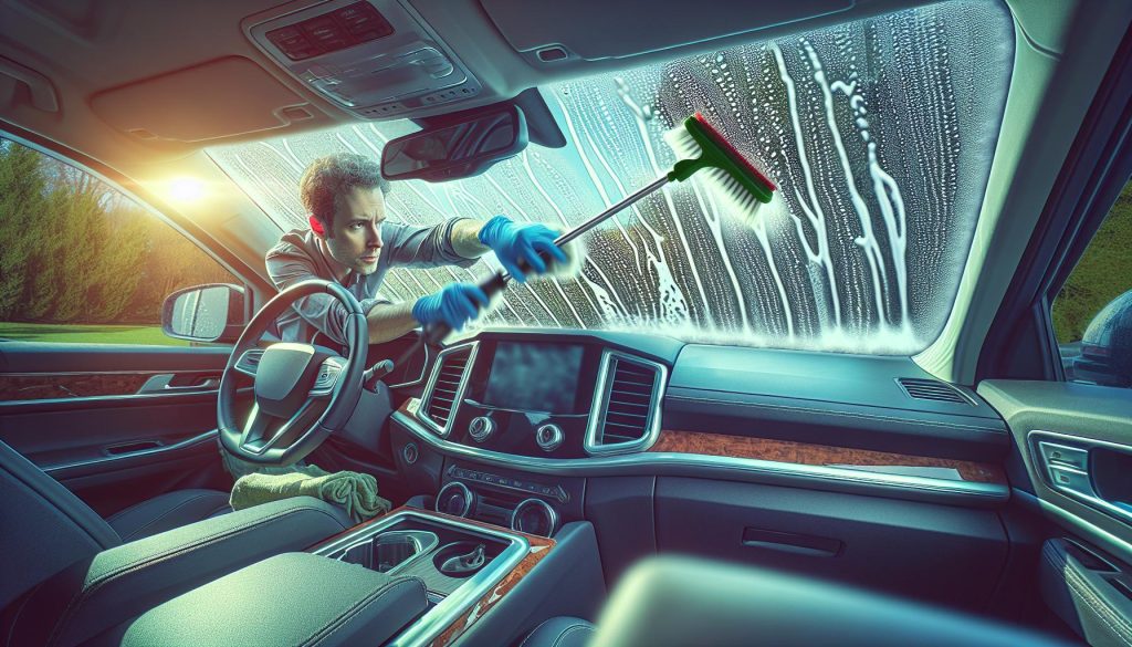 Jak umýt čelní sklo zevnitř snadno a rychle