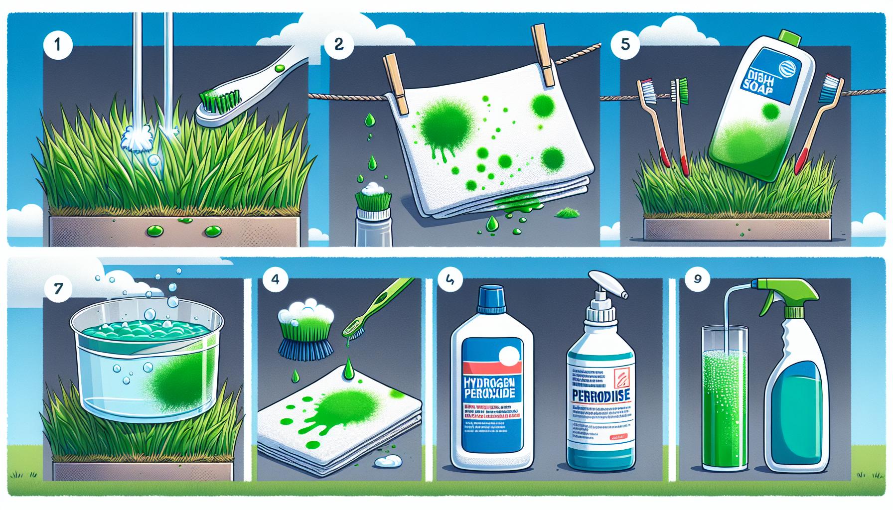 Jak efektivně odstranit skvrny od trávy