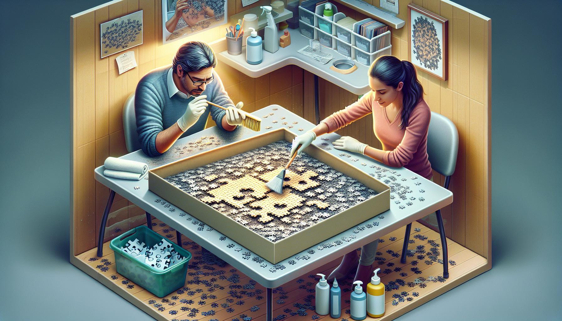Jak uklidit puzzle a uložit je bez poškození