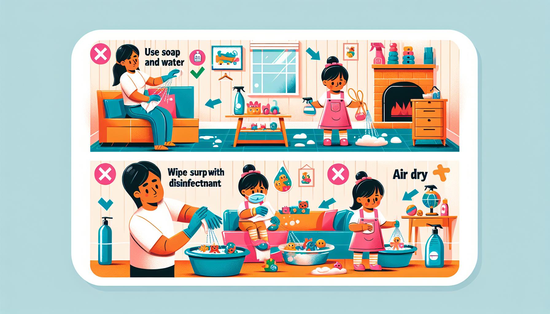 Jak správně dezinfikovat dětské prostředí