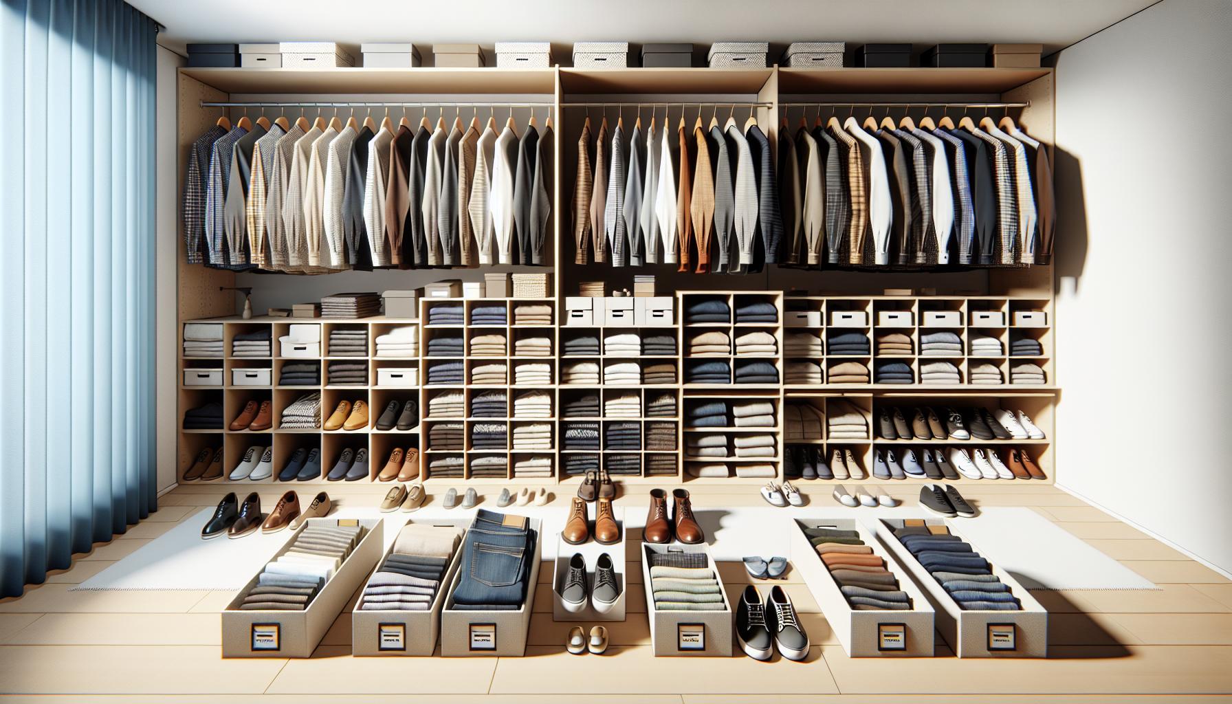 Jak efektivně třídit oblečení ve skříni