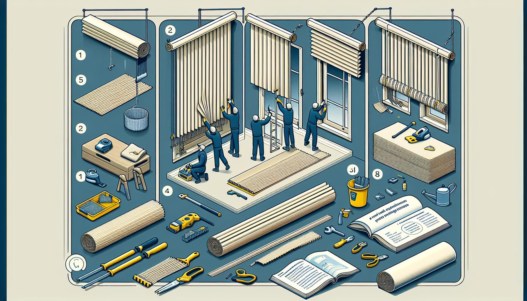 Jak správně připravit vertikální žaluzie na umytí