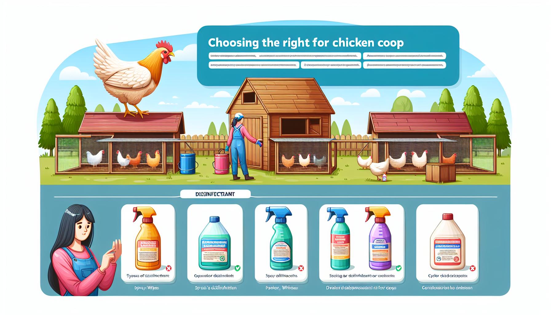 Jak vybrat dezinfekční prostředky pro kurník