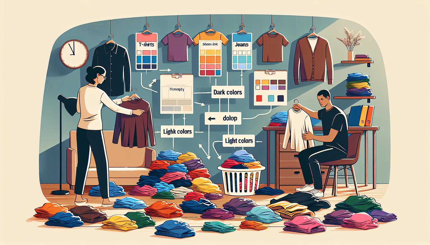 Jak uklidit nošené oblečení: Systém pro pořádek ve skříni 2 Jak efektivně třídить nošené oblečení