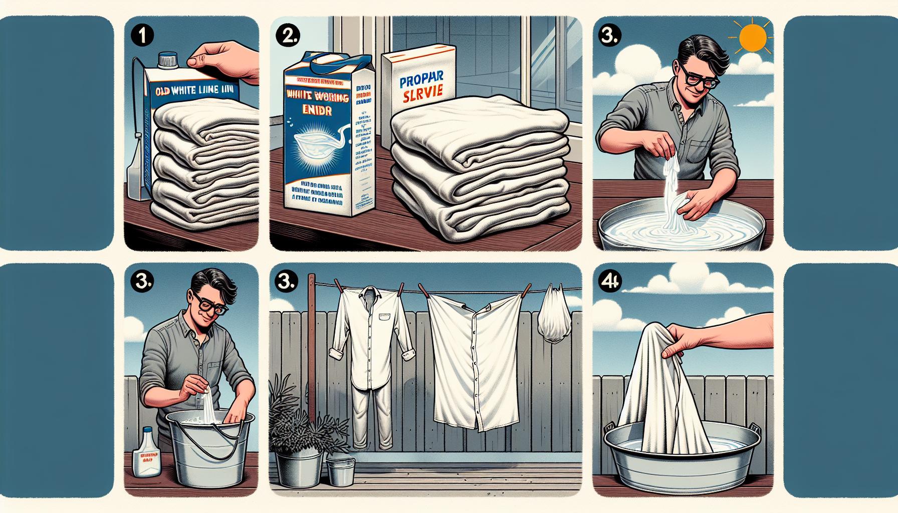 Jak znovu oživit bílé prádlo