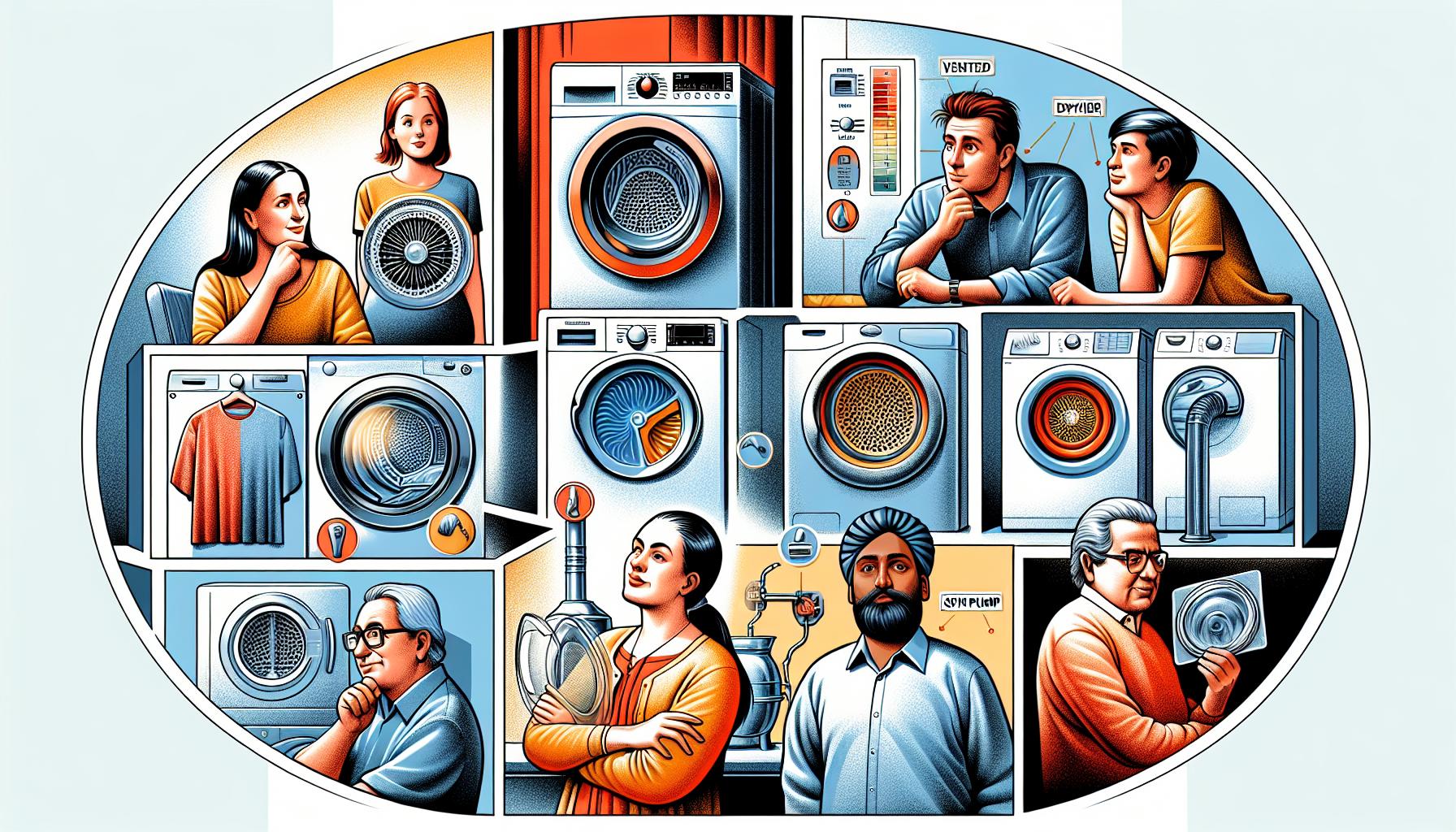 Hlavní typy sušiček prádla