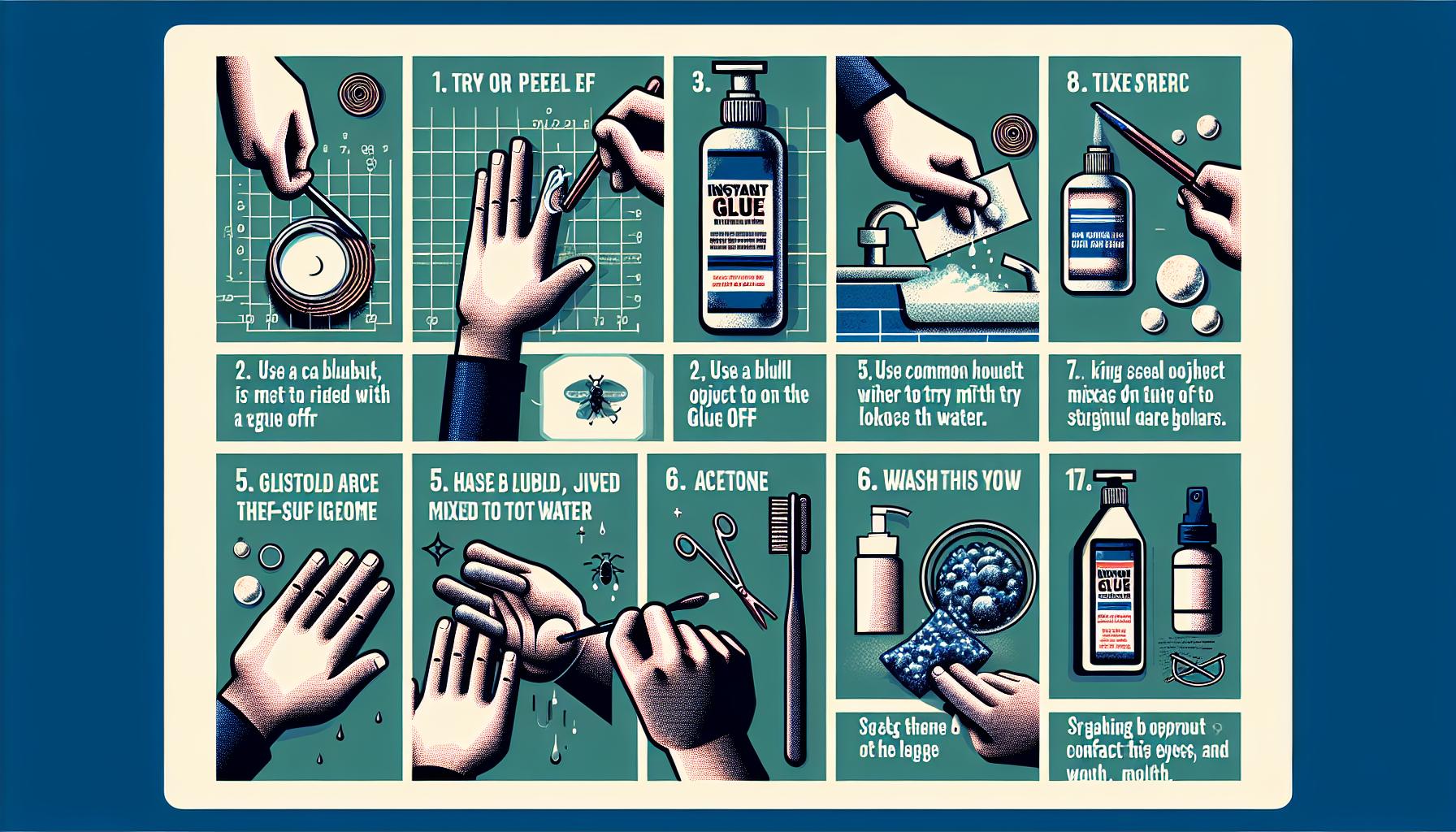 Jak efektivně odstranit sekundové lepidlo