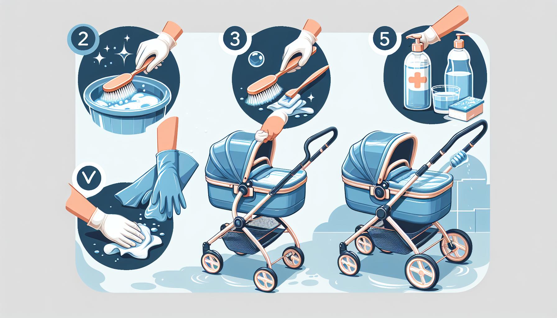 Jak efektivně vyčistit kočárek