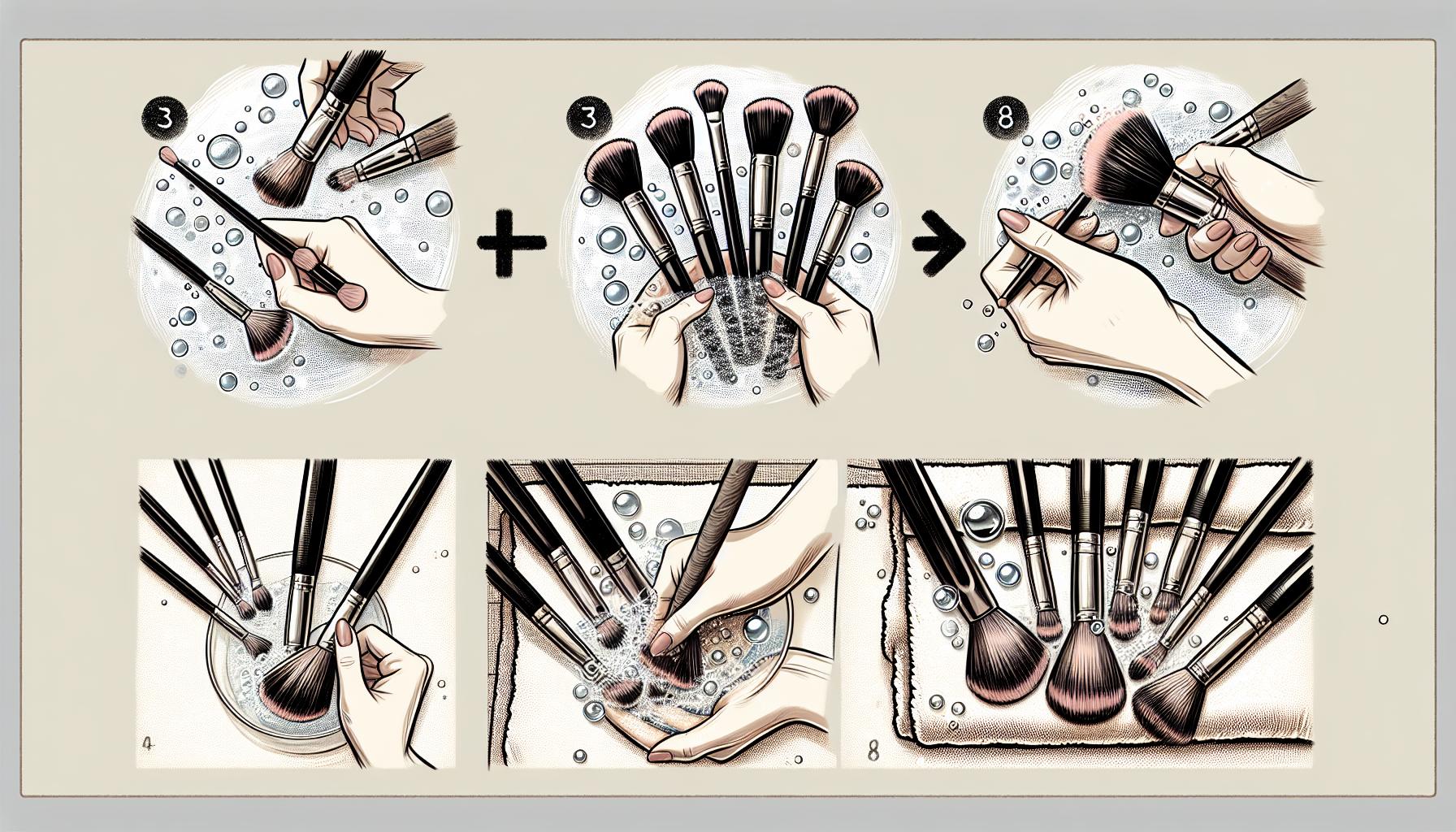 Jak správně dezinfikovat štětce na make-up