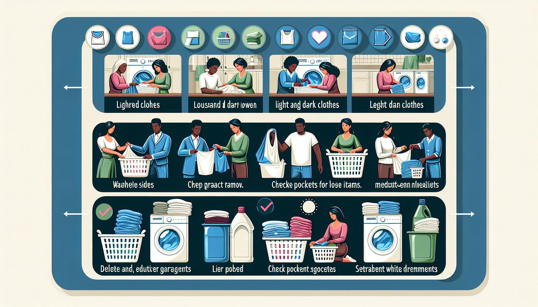 Jak správně třídit prádlo doma