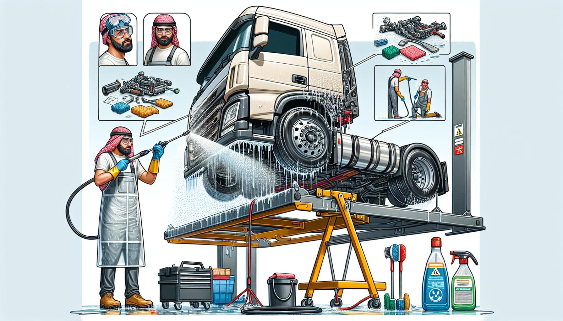 Jak správně umýt podvozek nákladního vozu