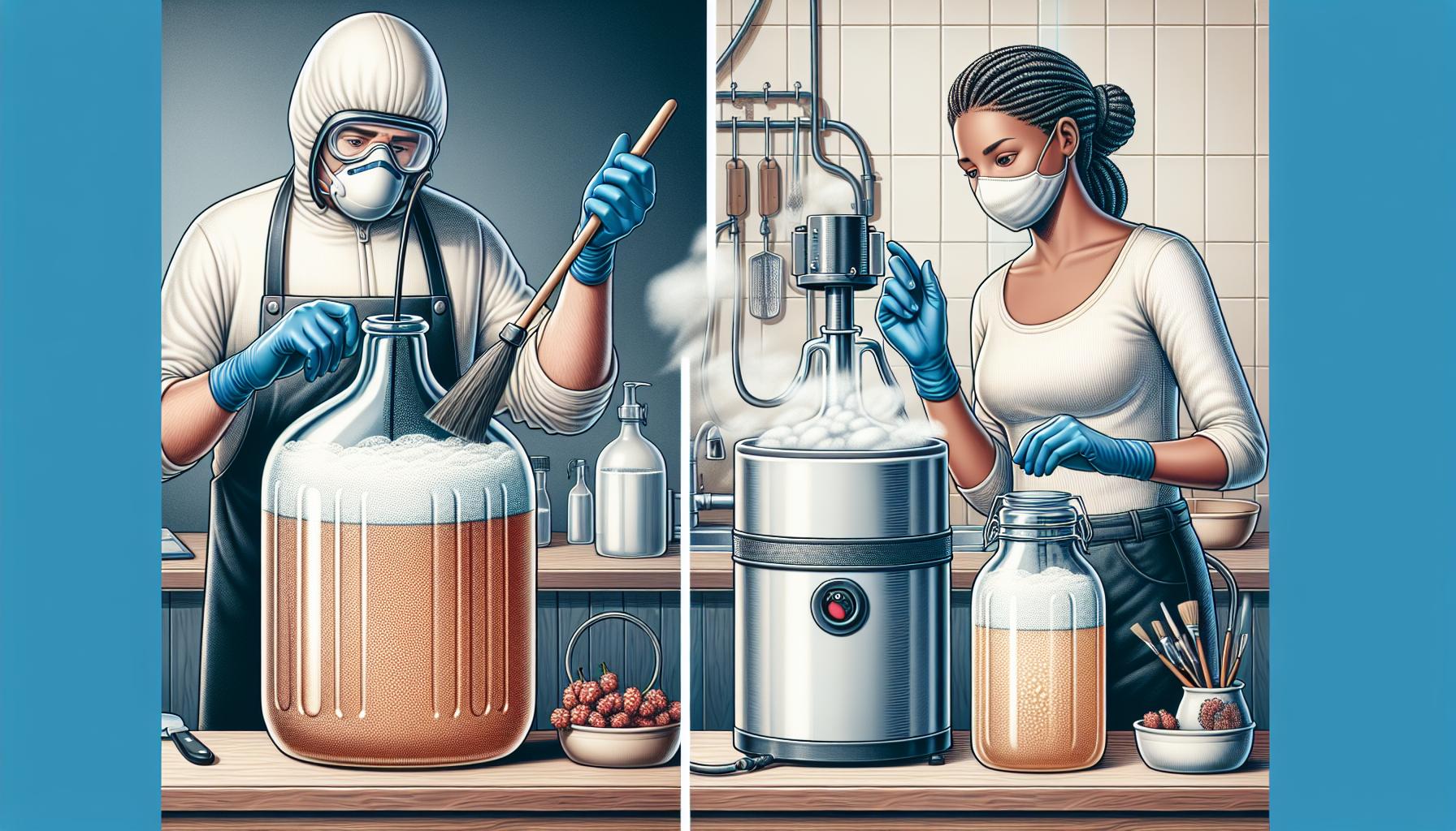 Nejčastější způsoby dezinfekce demižonu