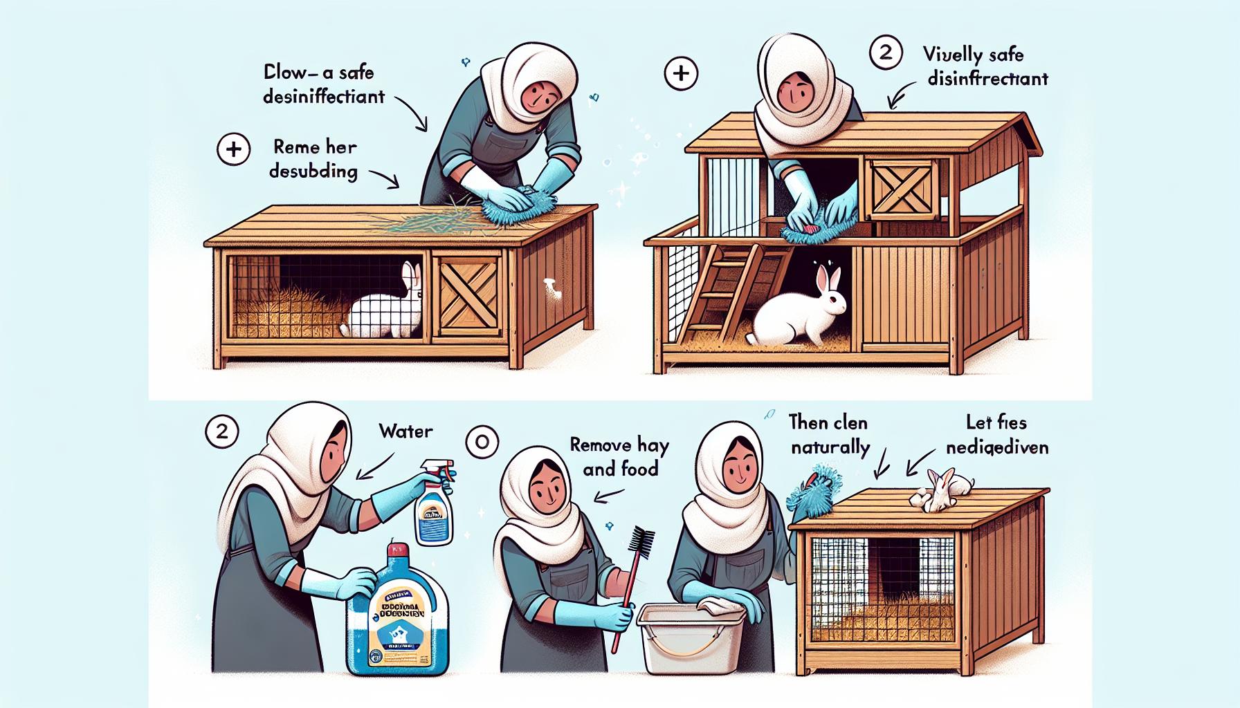 Jak dezinfikovat králíkárnu - Praktické tipy a rady 2 Jak efektivně dezinfikovat králíkárnu