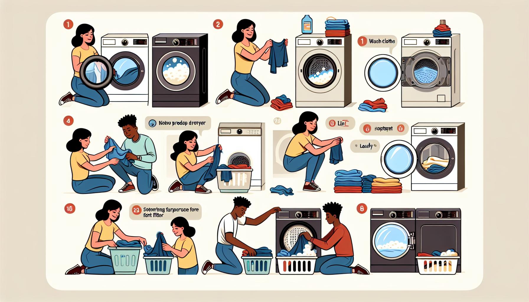 Jak správně připravit prádlo do sušičky