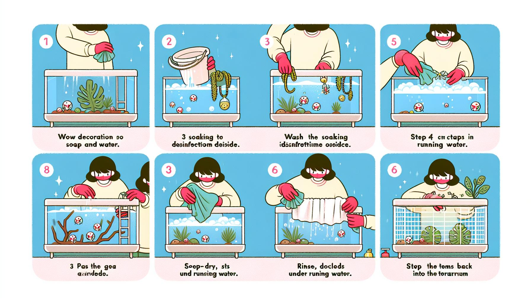 Jak dezinfikovat dekorace do terária - Praktické tipy a rady 2 Jak správně dezinfikovat dekorace do terária