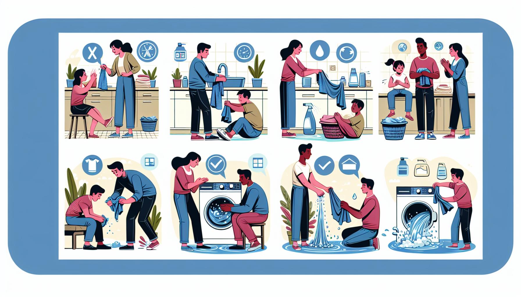 Příčiny zbytečného mačkání prádla