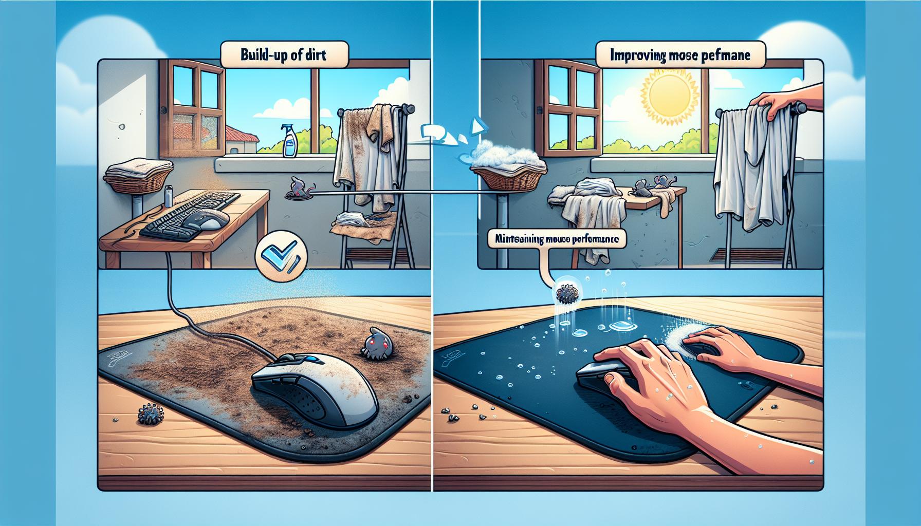 Jaké jsou důvody pro mytí podložky pod myš