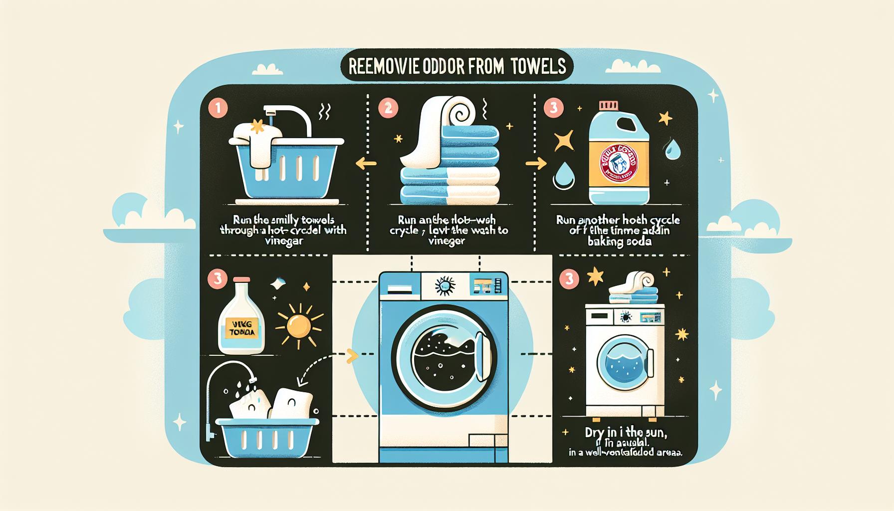 Jak odstranit zápach z ručníků