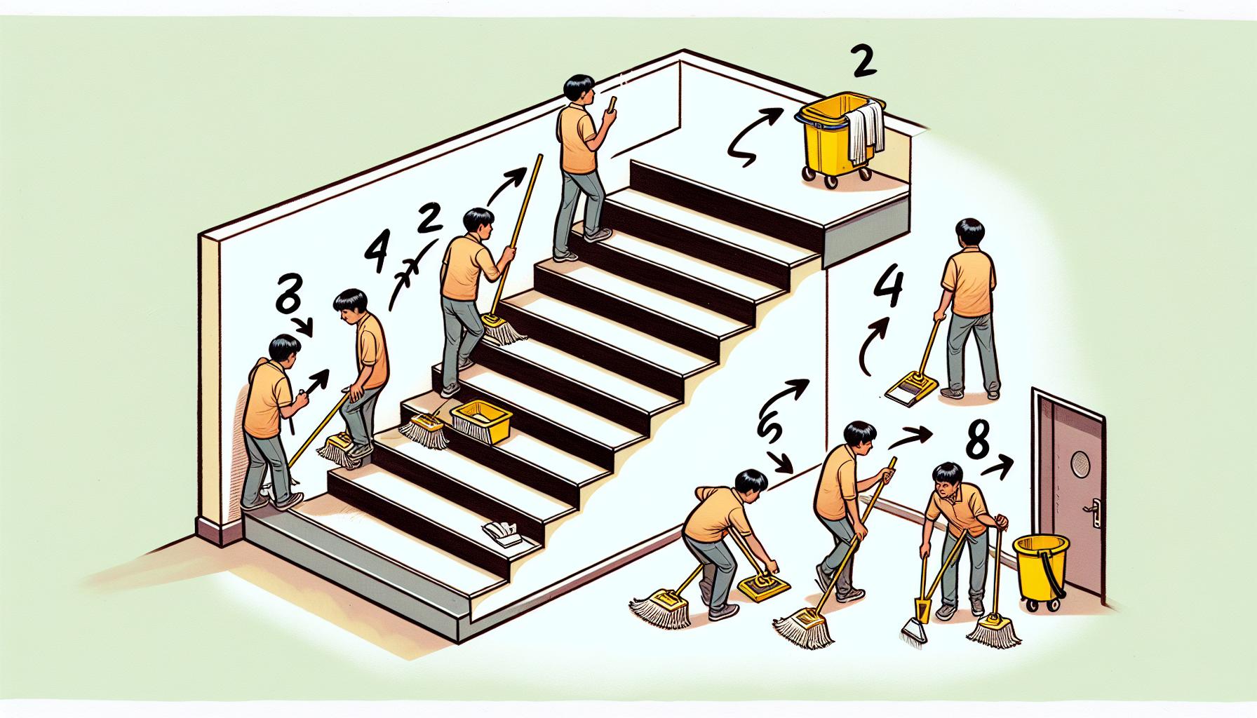 Jak efektivně organizovat úklid schodů