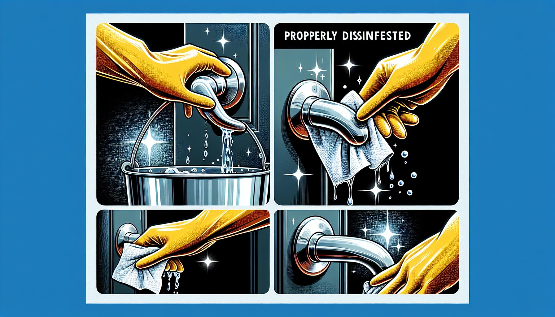 Jak správně dezinfikovat chromové kliky