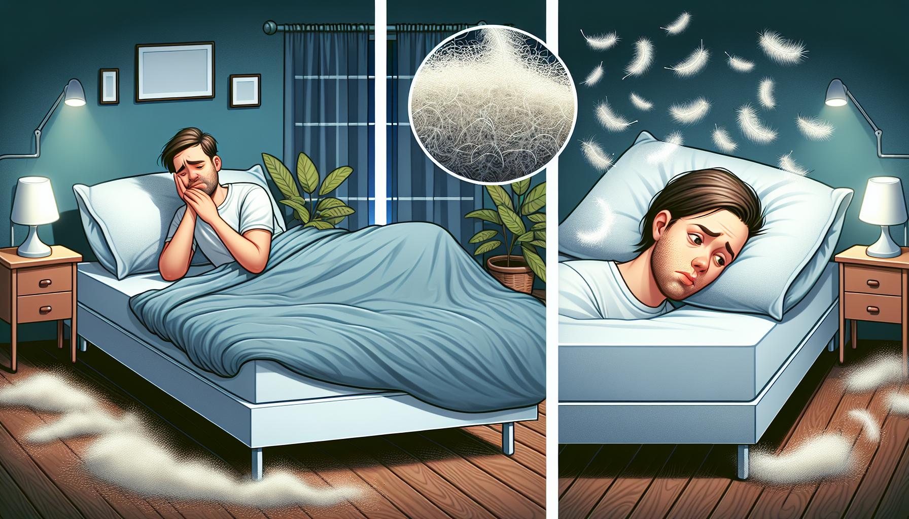 Jak žmolky ovlivňují komfort spánku