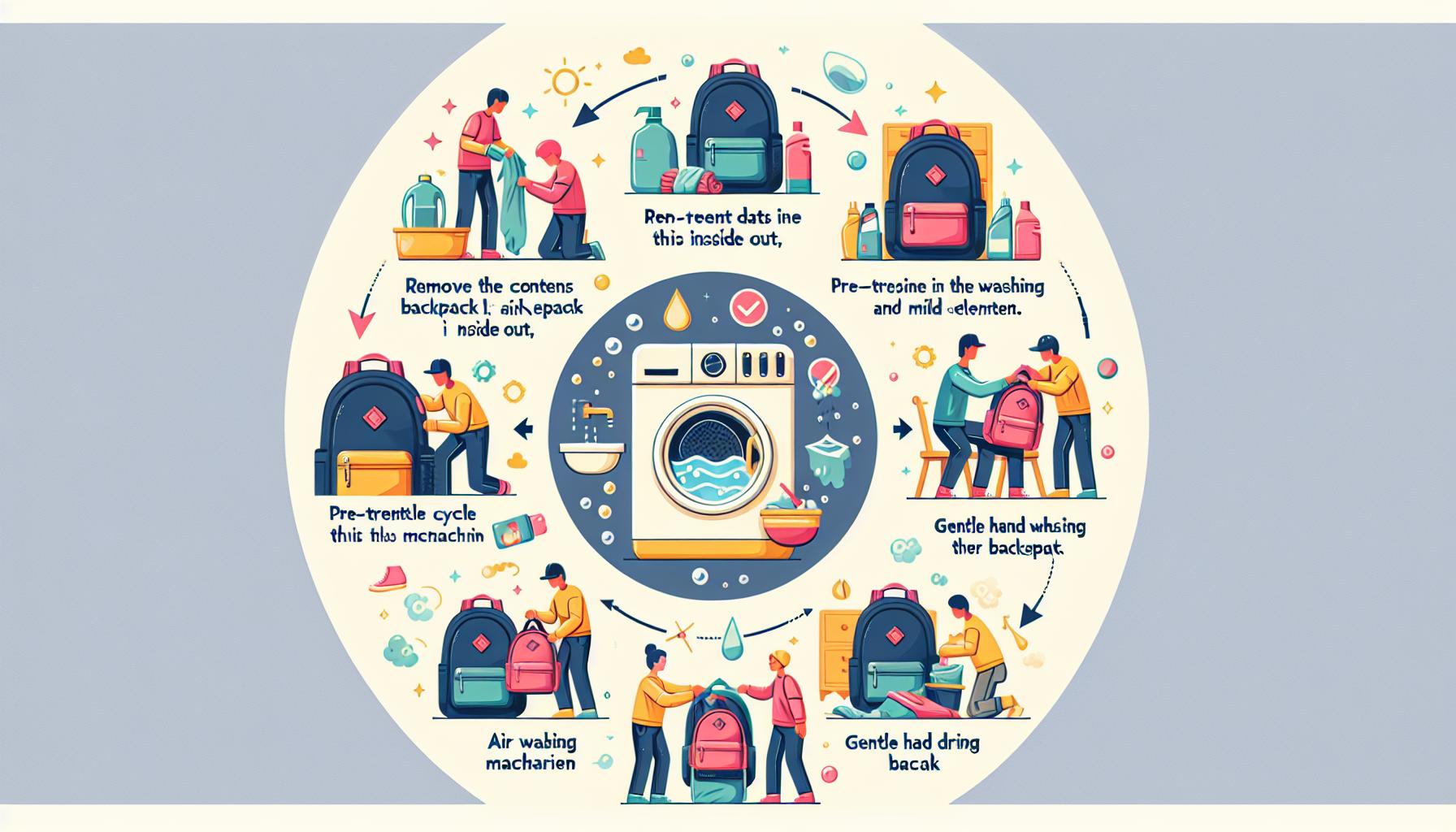 Účinné metody praní batohu