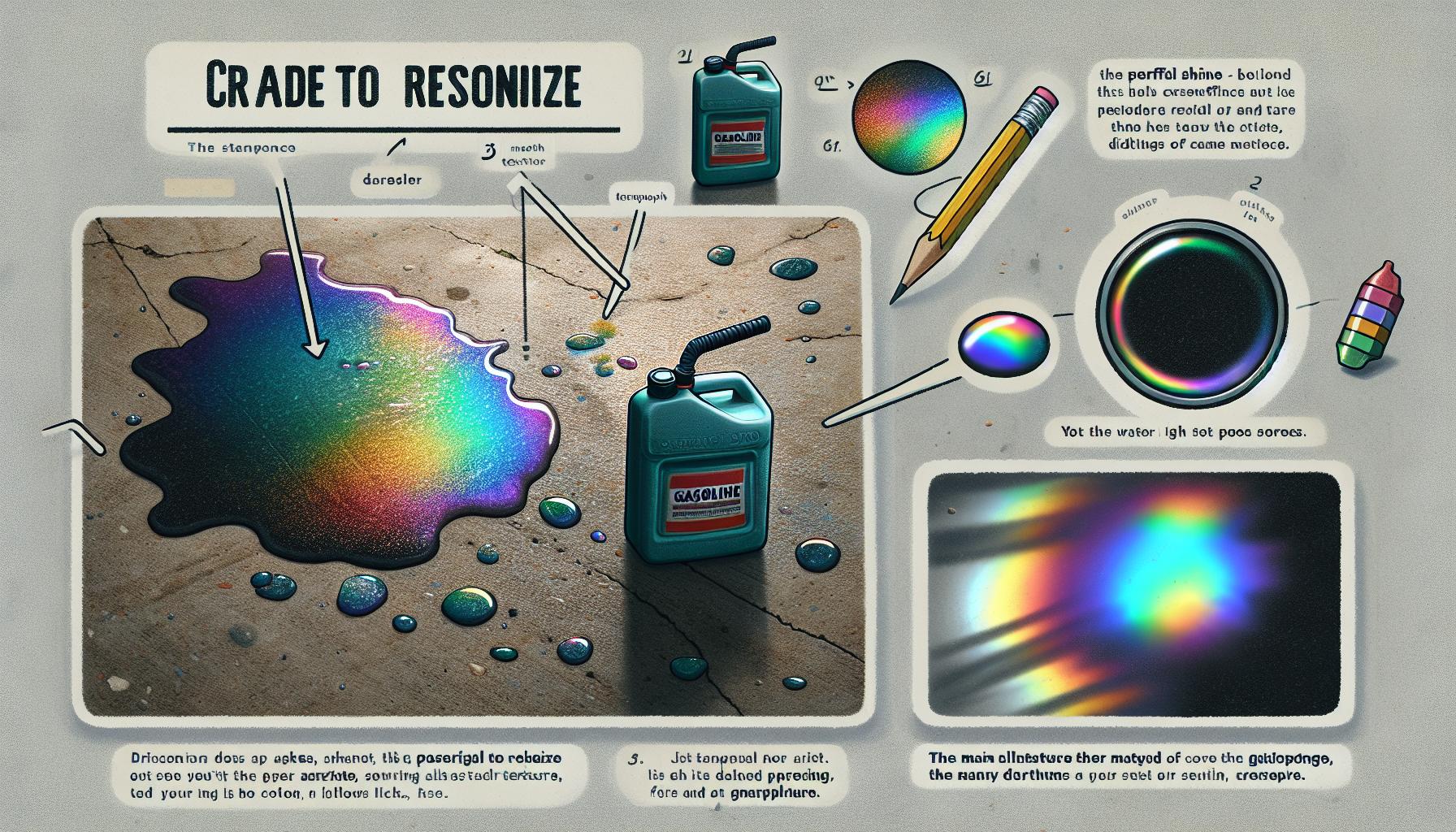 Jak rozpoznat skvrny od benzínu