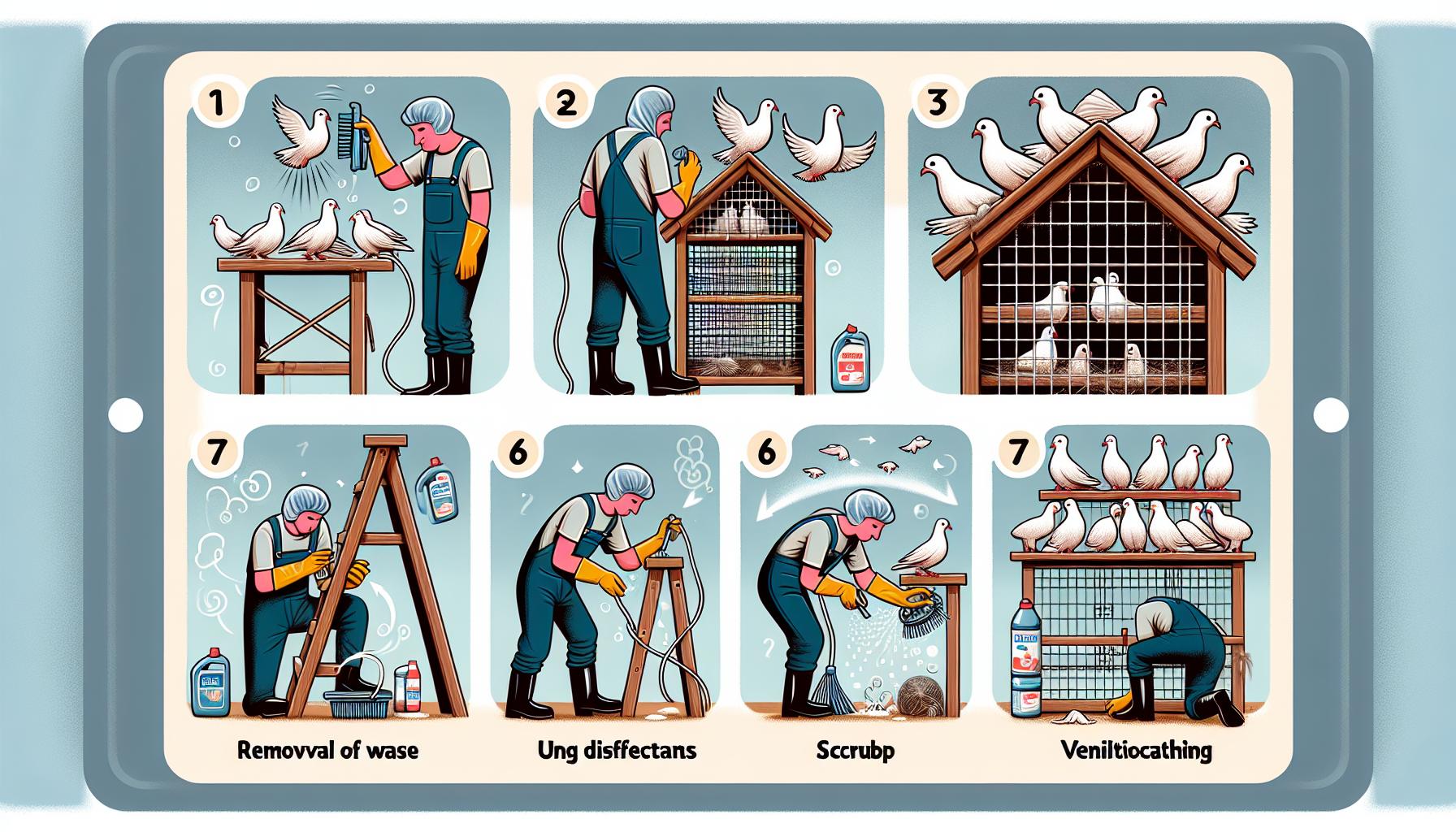 Jak správně vyčistit holubník