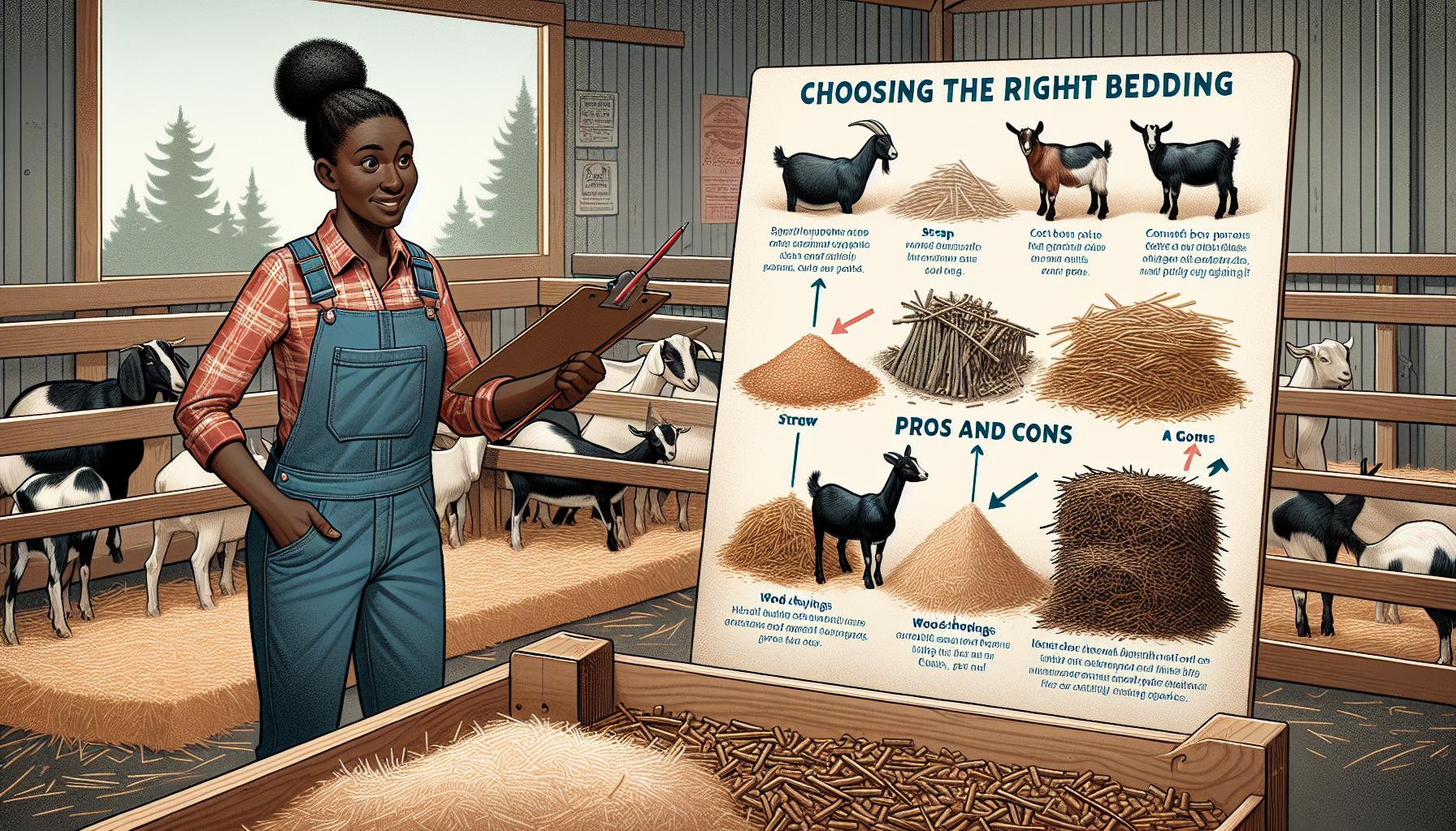Jak vybrat správnou podestýlku pro kozy