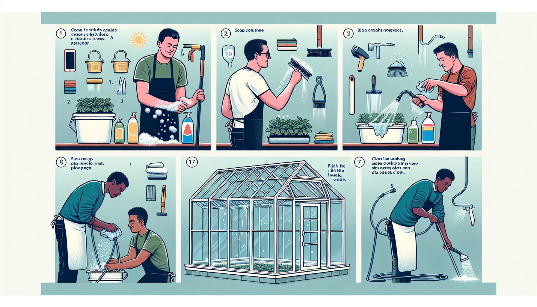 Nejlepší techniky pro rychlé mytí skleníku